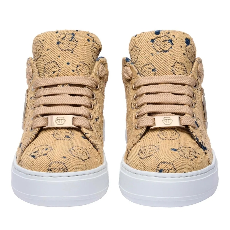Philipp Plein Low-Top-Sneaker Entdecken Sie die Einzigartigkeit dieser Jacquard  braun(Image 5)