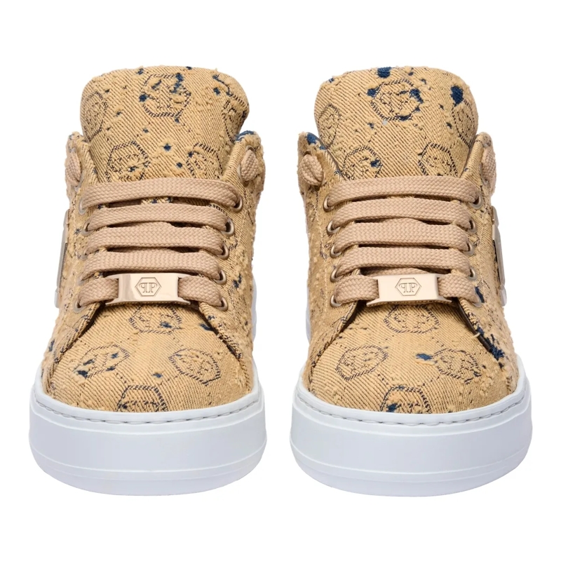 Philipp Plein Low-Top-Sneaker Entdecken Sie die Einzigartigkeit dieser Jacquard  braun(Image 2)