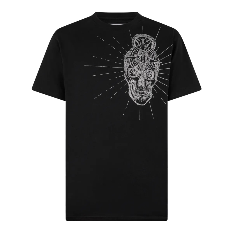 Philipp Plein T-Shirt Round Neck T-Shirt Skull Stones schwarz