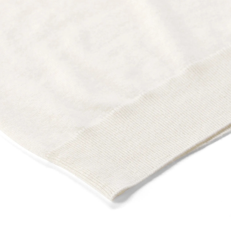 Jil Sander Pullover Kurzarmpullover aus Schurwolle weiß(Image 5)