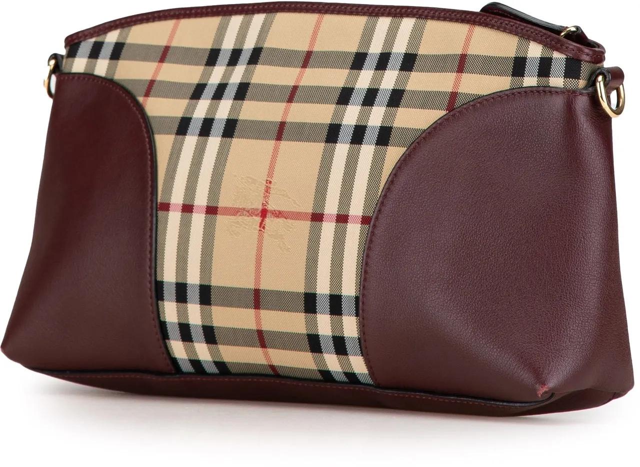 Burberry Hobo bags 2000-2018 Small Horseferry Check Coated Canvas Chi in bruin