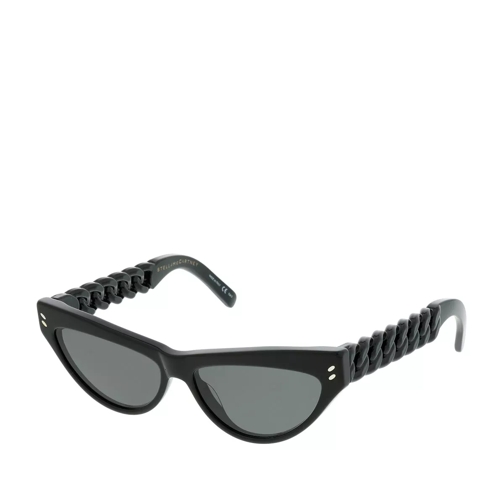 Stella McCartney SC0235S-001 56 Sunglasses Black-Black-Smoke Lunettes de soleil
