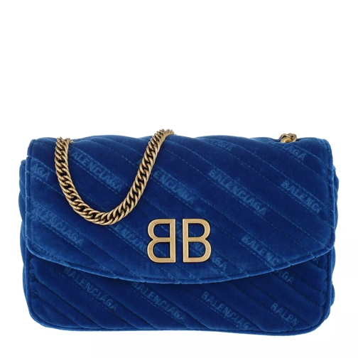 Balenciaga BB Chain Wallet Bleu Royal Crossbody Bag