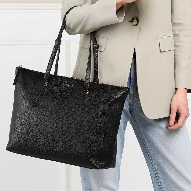 Coccinelle Shopper Lea Crossbody Bag Noir(Image 2)