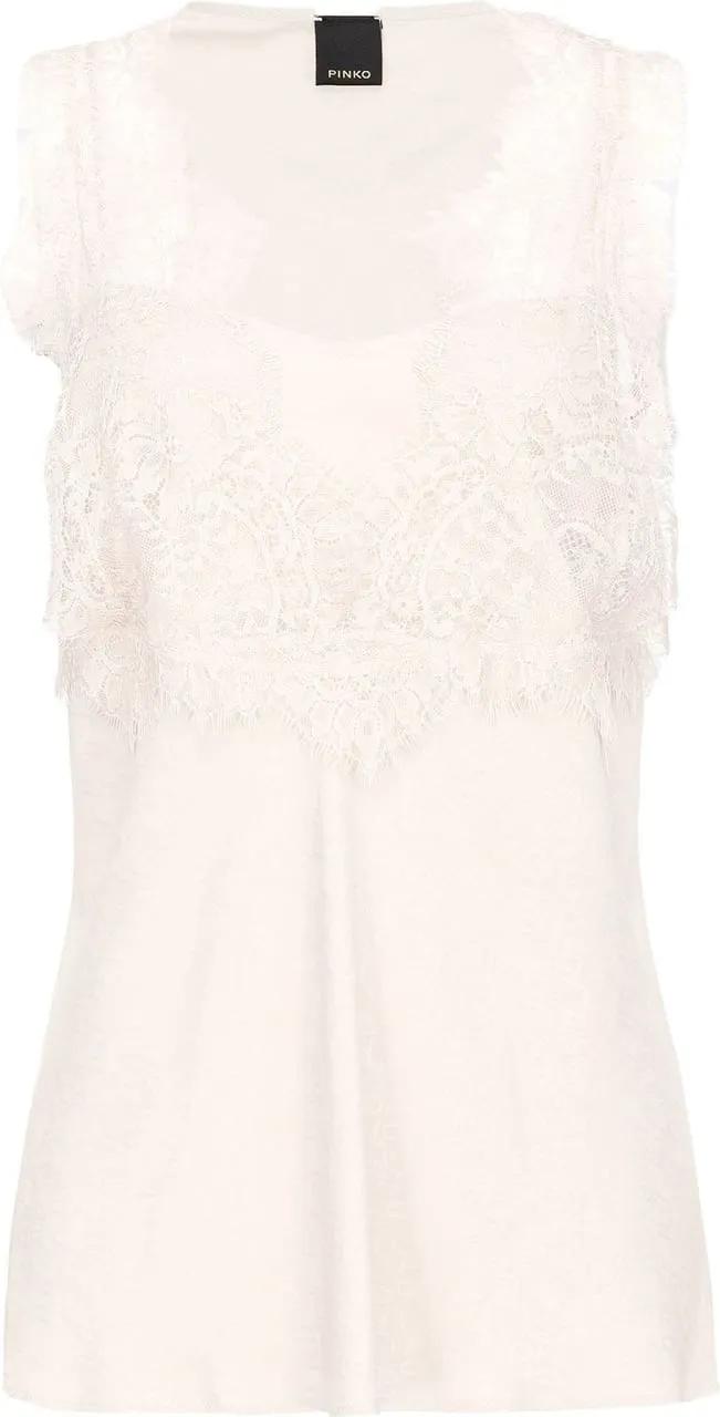 Thumbnail - Pinko - Top White - Größe 46 - weiß
