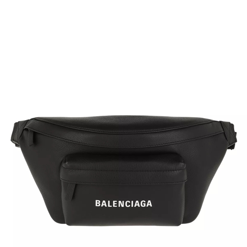 Balenciaga Everyday Logo Belt Pack Leather Black 1 Crossbody Bag
