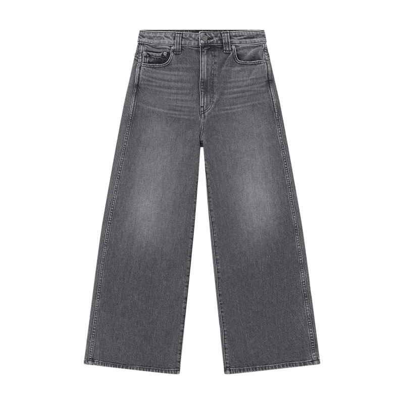 Khaite Jeans Wide-Leg Jeans Delina grau