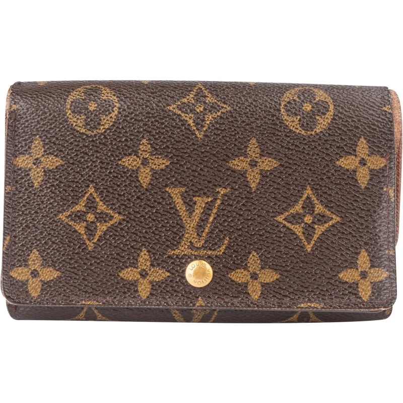 Louis Vuitton Geldbörse Louis Vuitton Canvas Monogram Tresor Wallet braun