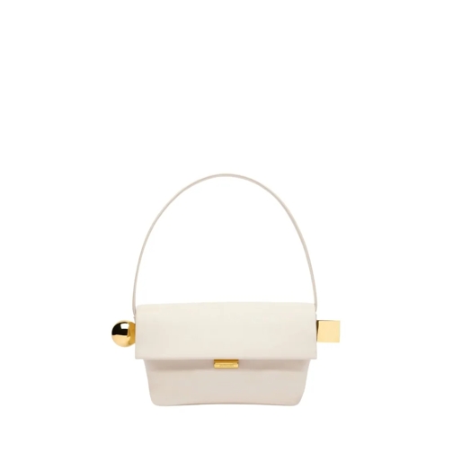 Jacquemus Schultertasche Le Rond Carre Leather Shoulder Bag Neutrals