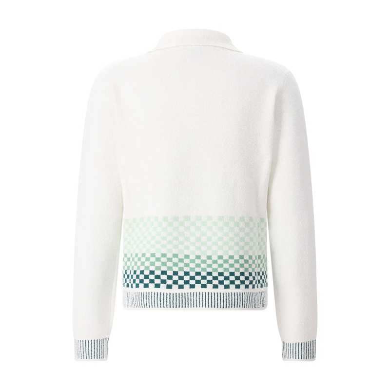 Casablanca Poloshirt Longsleeve aus Baumwoll-Mix weiß(Image 2)
