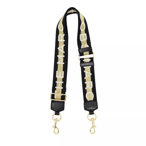 Marc Jacobs The Logo Webbing Bag Straps Gold/Multi Tracolla