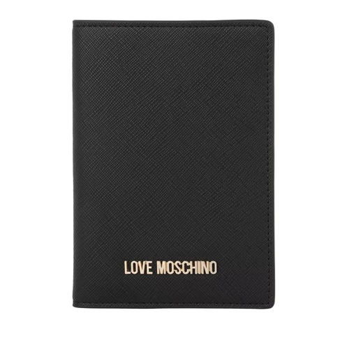 Love Moschino Wallet Leather Black Tvåveckad plånbok