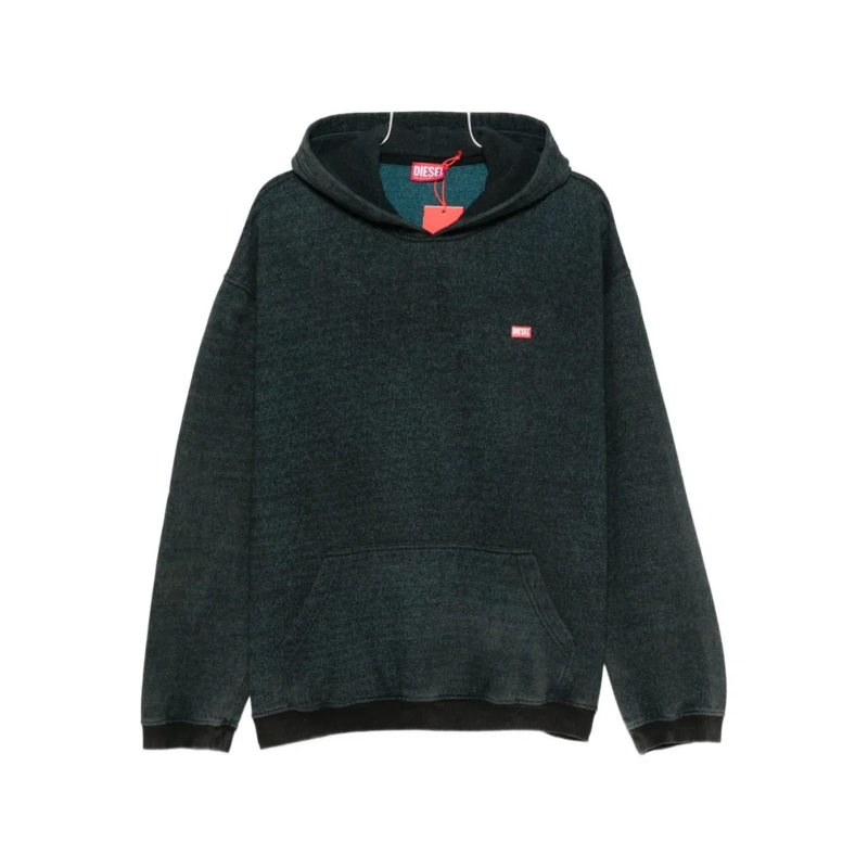 Diesel  Drawstring Hood Sweater Black