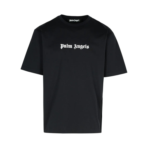 Palm Angels T-shirts Black Cotton T-Shirt Black