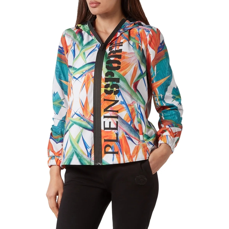 Plein Sport Daunenjacke Jacke Flowers weiss(Image 3)