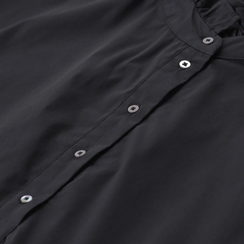 Emily can den Bergh Minikleid Midikleid aus Baumwollmix schwarz(Image 3)