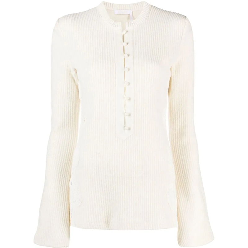 Chloé  Sweaters White weiß