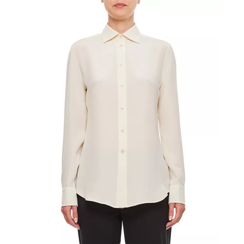 Ralph Lauren Charmain Button Front Shirt White 