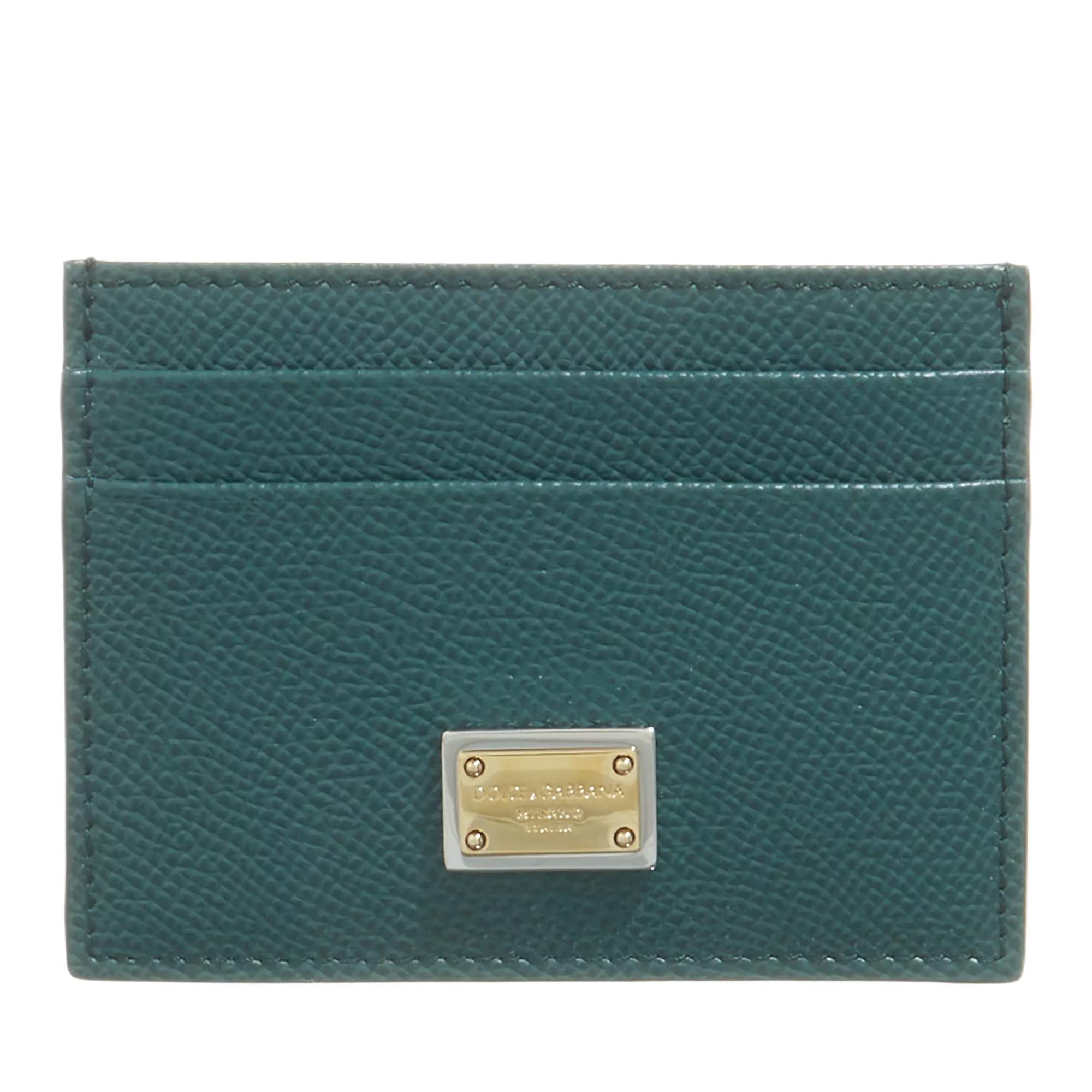 Dolce&Gabbana Portemonnaie - Card Holder Calfskin - Gr. unisize - in Grün - für Damen