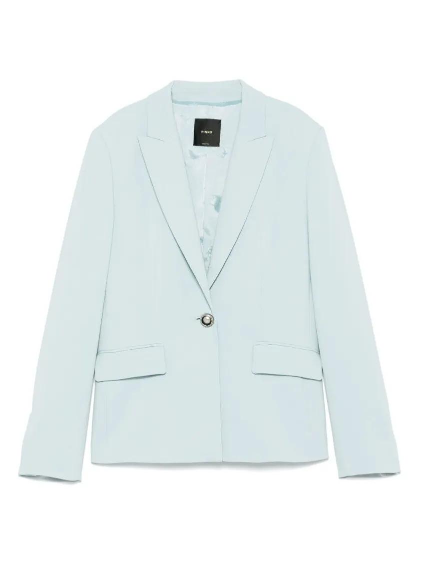 Thumbnail - Pinko - Tailored Powder Blue Jacket - Größe 44 - blau