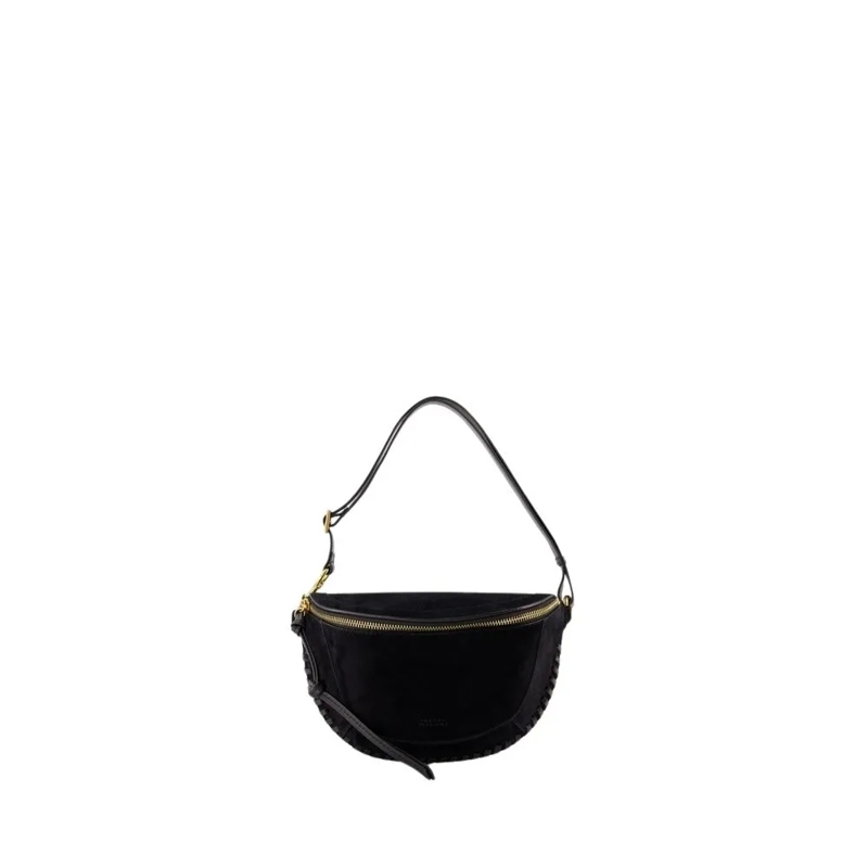 Isabel Marant Schoudertas Skano Shoulder Bag - Leather - Black Black