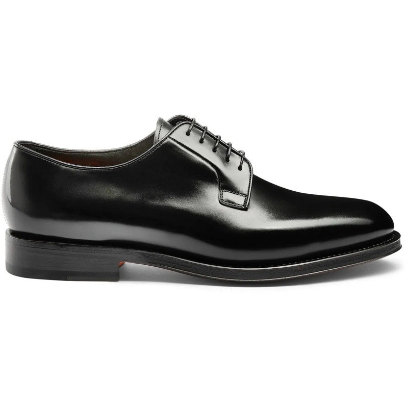 Santoni Slides Leather derby laceup weiß