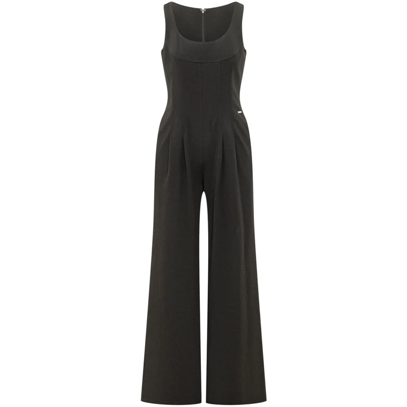 Calvin Klein Jumpsuit Jumpsuit Senza Maniche con Gamba Ampia schwarz