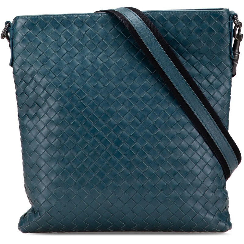 Bottega Veneta Schultertasche Nappa Intrecciato VN Crossbody blau