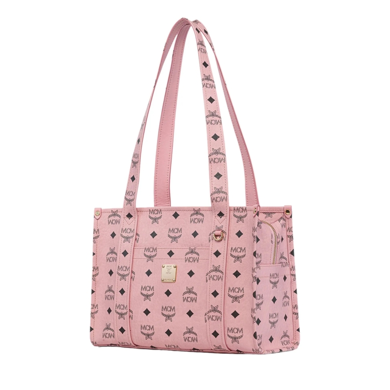 MCM Fourre-tout Aren Vi Mcm School Bag Tote Sm, One Size Soft Pink(Image 4)