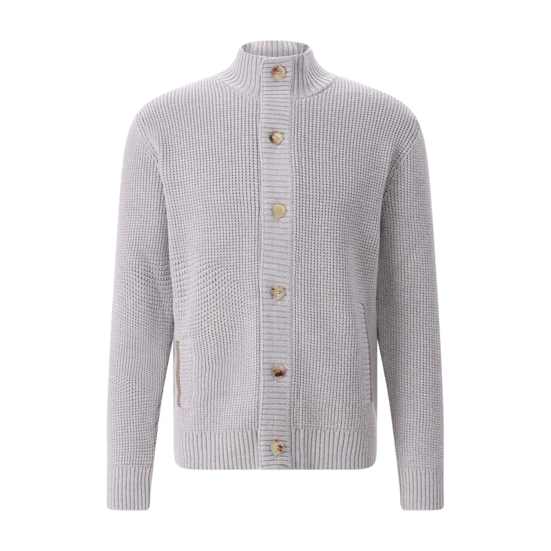 Maurizio Baldassari veste Strickjacke aus Schurwolle grau