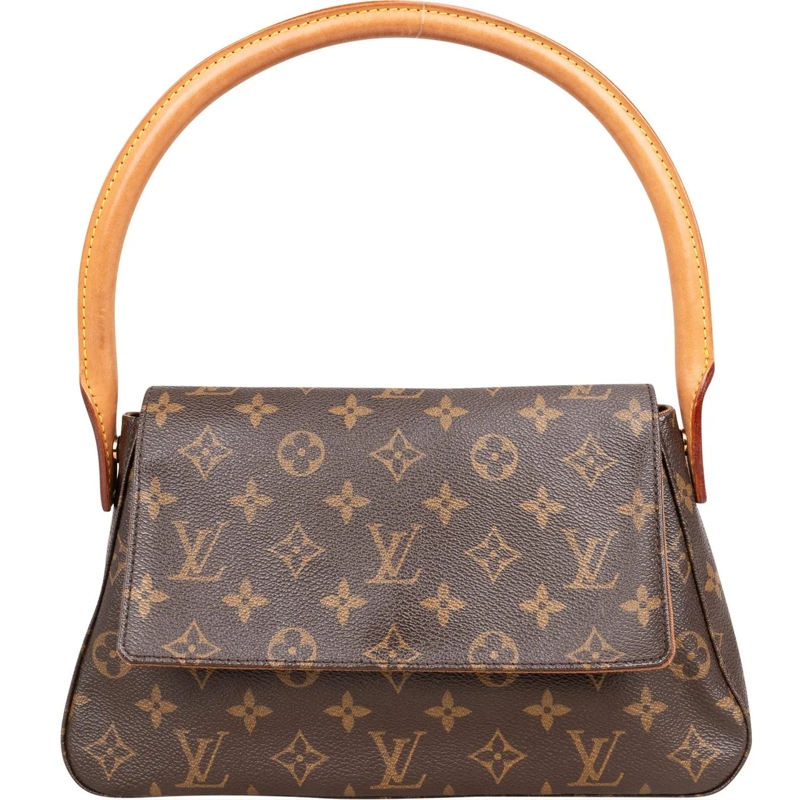 Louis Vuitton Tote Louis Vuitton Canvas Monogram Looping PM Handbag braun