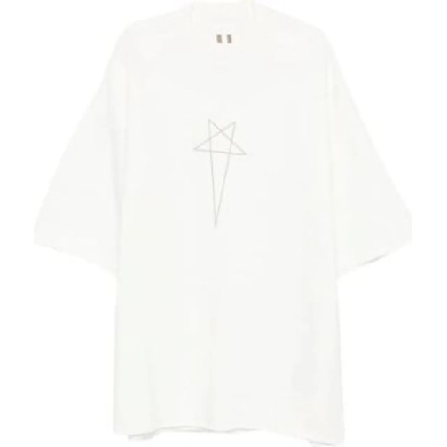 Rick Owens T-Shirts T-shirt Tommy T Milk/pearl weiß