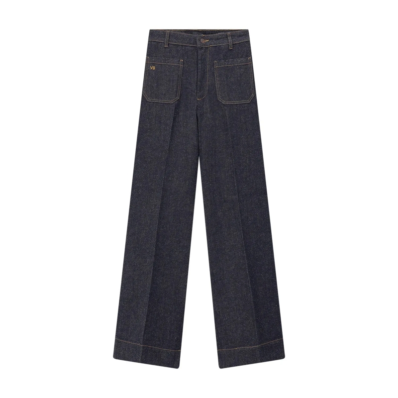 Victoria Beckham Jeans Wide Leg Jeans Alina blau