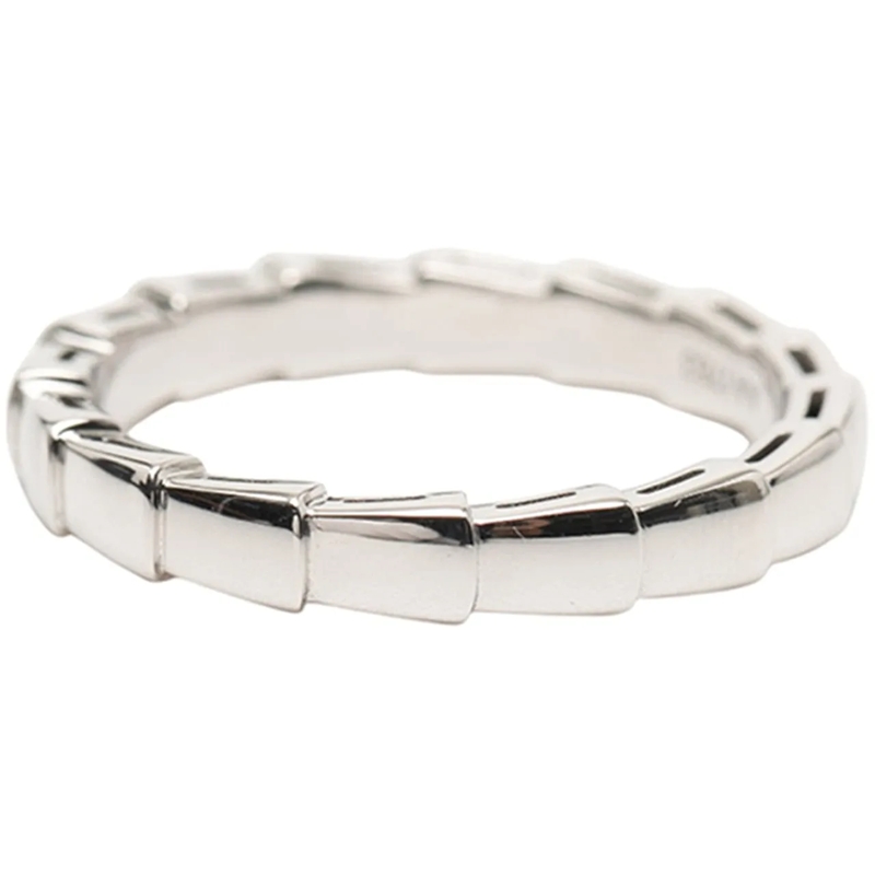 BVLGARI Ring 18K White Gold Serpenti Viper Ring silber