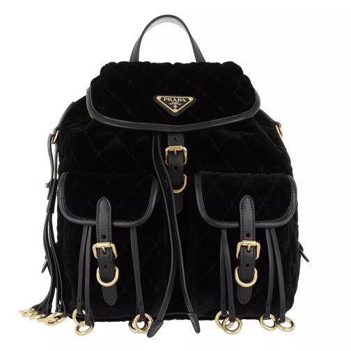 Prada Crosaire Backpack Velvet Black Sac à dos