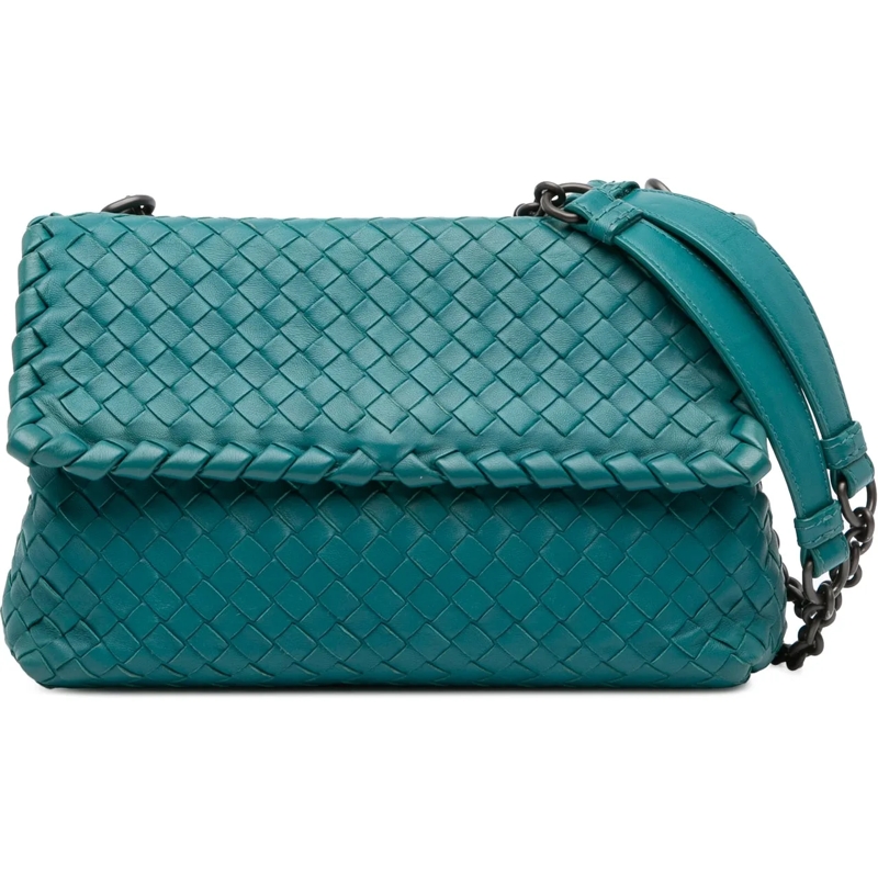 Bottega Veneta Schultertasche Small Nappa Intrecciato Olimpia Shoulder Bag blau