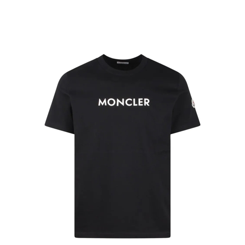 Moncler Rubber Logo T-Shirt Black T-tröjor