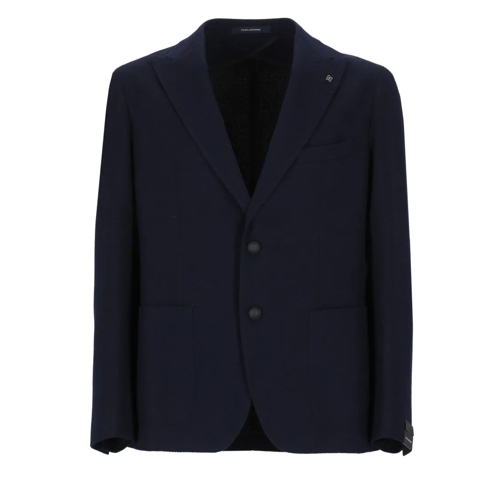 Tagliatore Blazer Virgin Wool Jacket Blue