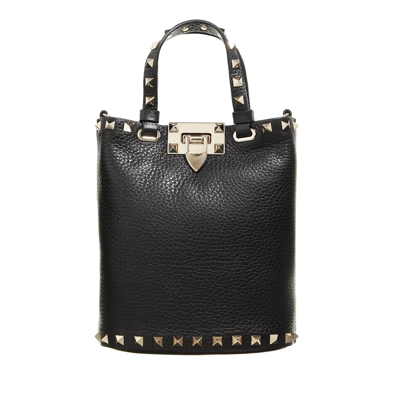 Valentino Garavani Tote Rockstud Mini Tote Nero