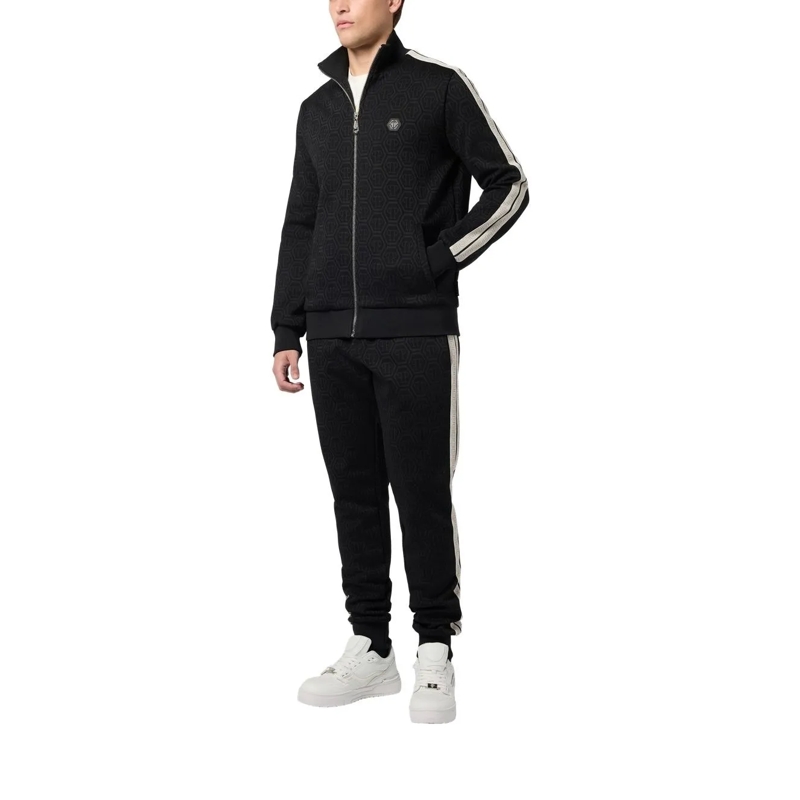 Philipp Plein Daunenjacke Tracksuit Jacket Monogram Monogram schwarz(Image 2)