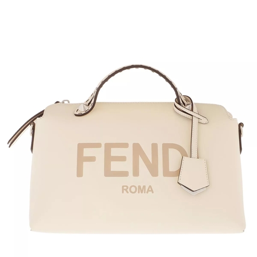 Fendi By The Way Bowling Bag Leather Beige Bowling Bag