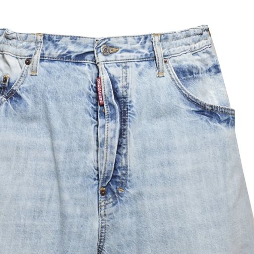 Dsquared2 Short décontracté Blue Cotton Palm Beach Bermuda Shorts Blue (Image 3)