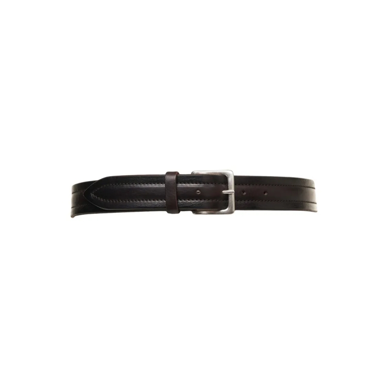 Orciani Gürtel Smooth Leather 'Bus' Belt Black