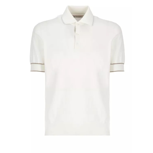 Brunello Cucinelli Cotton Polo Shirt White 