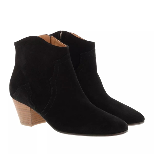 Isabel Marant Dicker Boots Leather Black Stivaletto alla caviglia