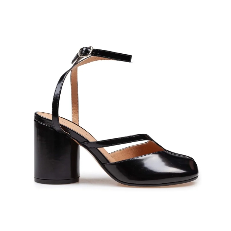 Maison Margiela Pumps Pump Tabi 80Mm In Black Leather Black