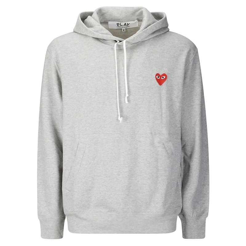 Comme des Garcons  Grey Pullover Hoodie White