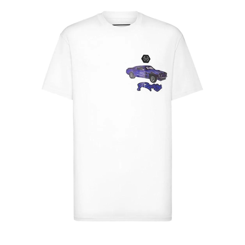Philipp Plein T-Shirt T-Shirt Racing weiss