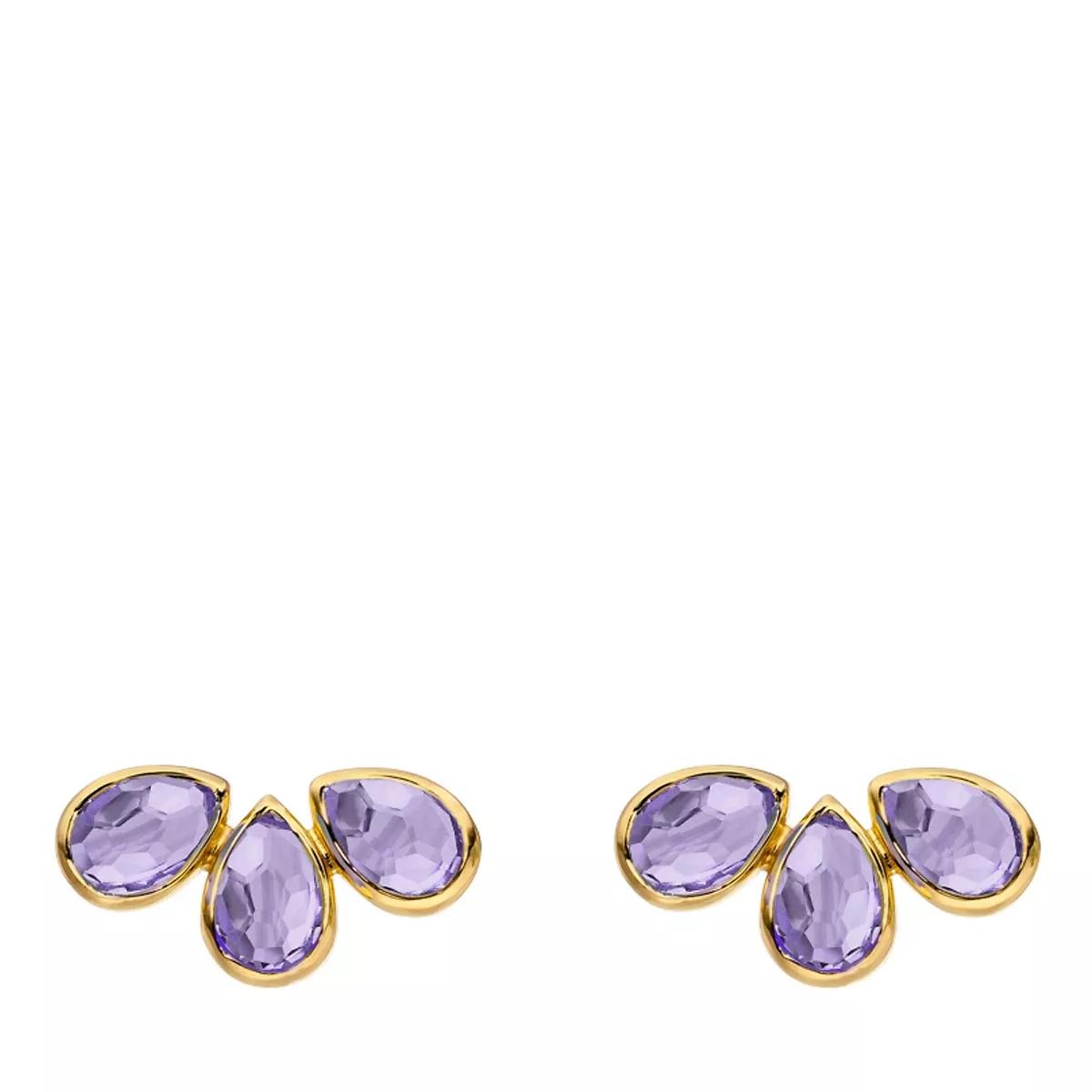 Leaf and deals lavender earrings