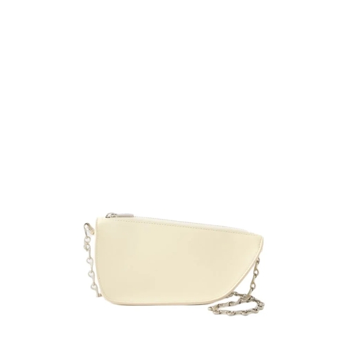 Burberry Schoudertas Micro Shield Wallet On Chain - Leather - Beige Neutrals